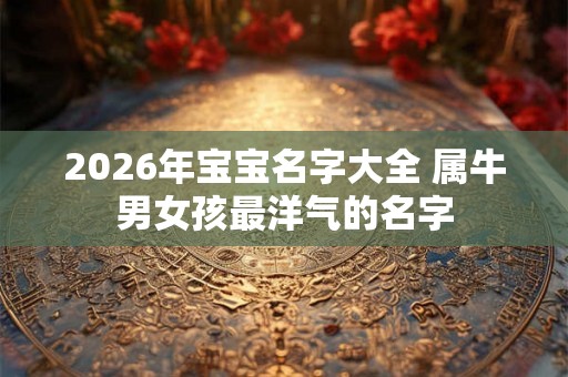 2026年宝宝名字大全 属牛男女孩最洋气的名字