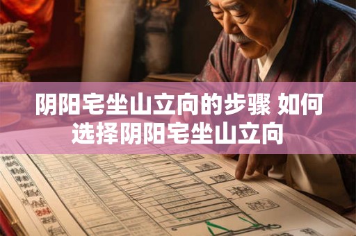 阴阳宅坐山立向的步骤 如何选择阴阳宅坐山立向