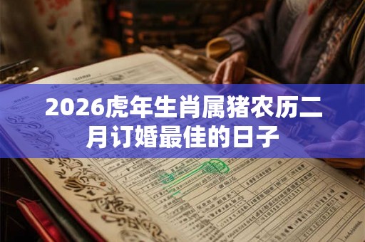 2026虎年生肖属猪农历二月订婚最佳的日子