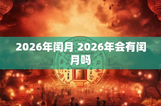 2026年闰月 2026年会有闰月吗