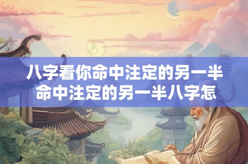 八字看你命中注定的另一半 命中注定的另一半八字怎么看