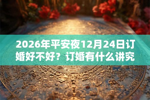 2026年平安夜12月24日订婚好不好？订婚有什么讲究和禁忌？