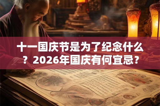 十一国庆节是为了纪念什么？2026年国庆有何宜忌？