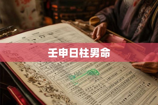 壬申日柱男命 壬申日柱男命