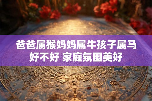 爸爸属猴妈妈属牛孩子属马好不好 家庭氛围美好