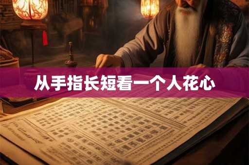 从手指长短看一个人花心