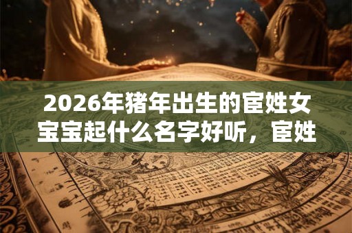 2026年猪年出生的宦姓女宝宝起什么名字好听，宦姓取名方法