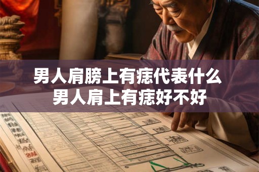 男人肩膀上有痣代表什么 男人肩上有痣好不好