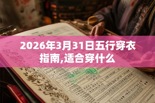 2026年3月31日五行穿衣指南,适合穿什么 2026年3月31日五行穿衣指南,适合穿什么