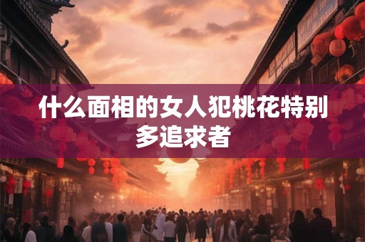 什么面相的女人犯桃花特别多追求者