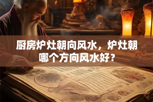 厨房炉灶朝向风水，炉灶朝哪个方向风水好？