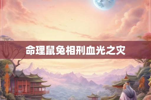 命理鼠兔相刑血光之灾
