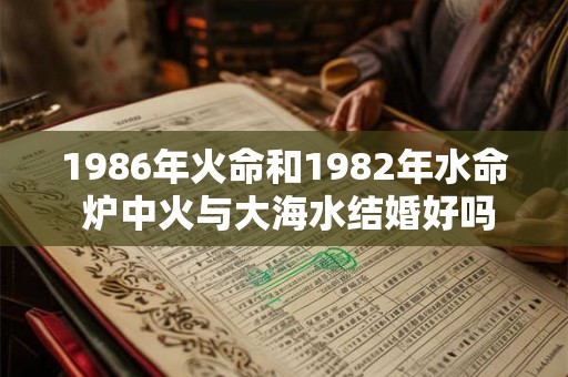 1986年火命和1982年水命 炉中火与大海水结婚好吗
