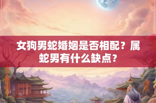 女狗男蛇婚姻是否相配？属蛇男有什么缺点？