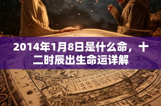 2014年1月8日是什么命，十二时辰出生命运详解