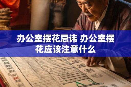 办公室摆花忌讳 办公室摆花应该注意什么