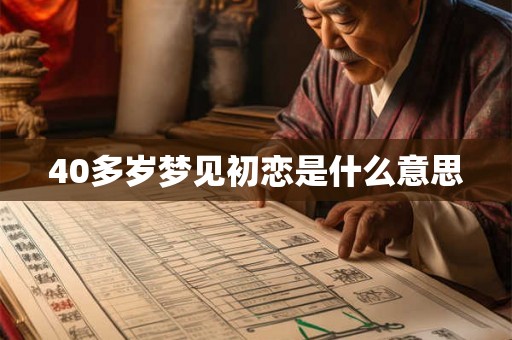 40多岁梦见初恋是什么意思