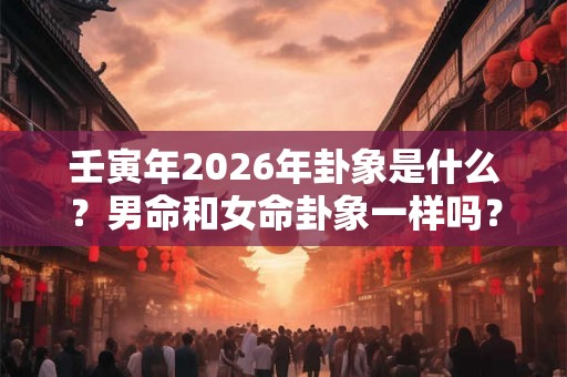 壬寅年2026年卦象是什么？男命和女命卦象一样吗？