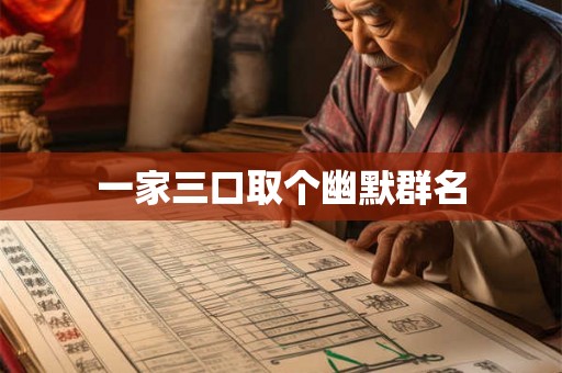 一家三口取个幽默群名 一家三口取个幽默群名