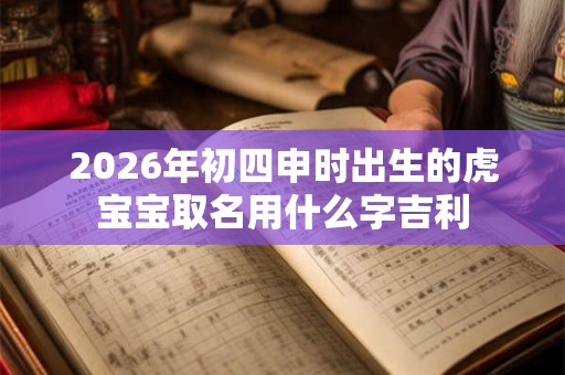 2026年初四申时出生的虎宝宝取名用什么字吉利
