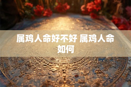 属鸡人命好不好 属鸡人命如何