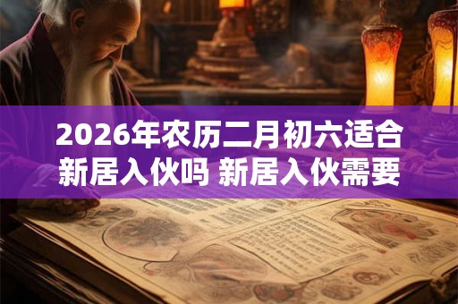 2026年农历二月初六适合新居入伙吗 新居入伙需要注意些什么