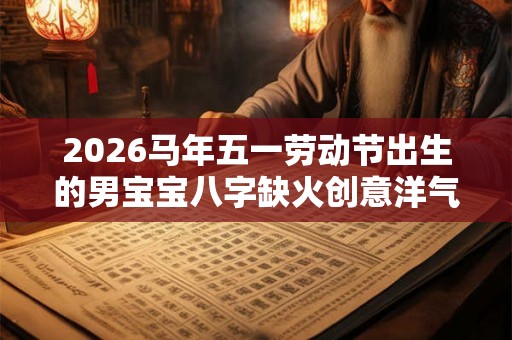 2026马年五一劳动节出生的男宝宝八字缺火创意洋气的名字