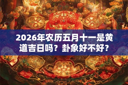 2026年农历五月十一是黄道吉日吗？卦象好不好？