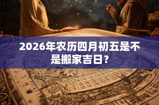 2026年农历四月初五是不是搬家吉日？