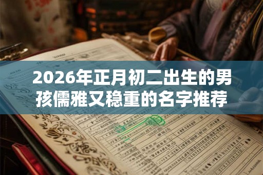 2026年正月初二出生的男孩儒雅又稳重的名字推荐 2026年正月初二出生的男孩儒雅又稳重的名字推荐