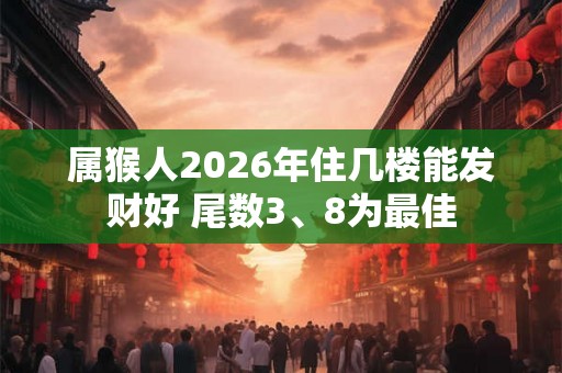 属猴人2026年住几楼能发财好 尾数3、8为最佳