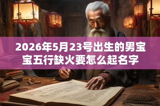 2026年5月23号出生的男宝宝五行缺火要怎么起名字