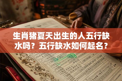 生肖猪夏天出生的人五行缺水吗？五行缺水如何起名？
