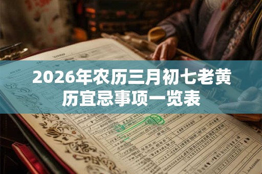 2026年农历三月初七老黄历宜忌事项一览表