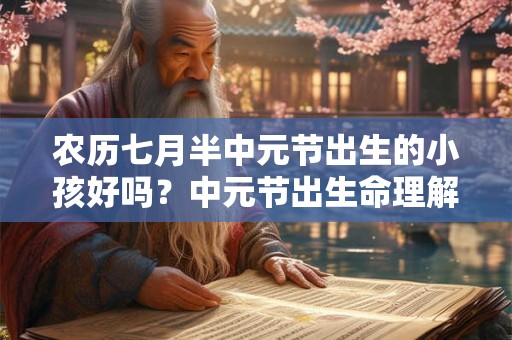 农历七月半中元节出生的小孩好吗？中元节出生命理解析