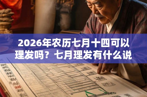2026年农历七月十四可以理发吗?七月理发有什么说法? 2026年农历七月十四可以理发吗?七月理发有什么说法?