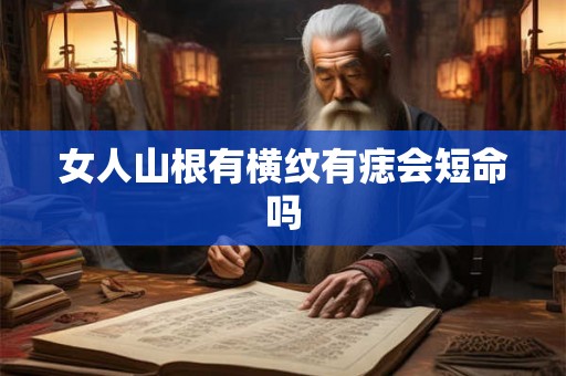 女人山根有横纹有痣会短命吗
