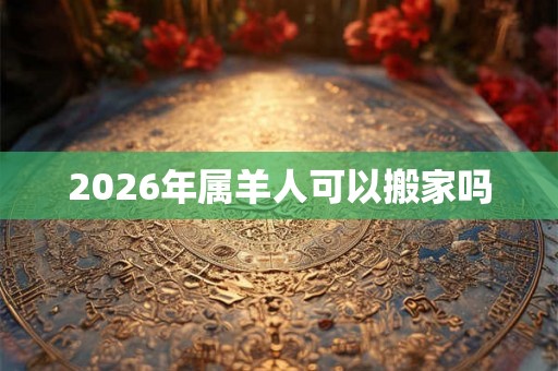2026年属羊人可以搬家吗