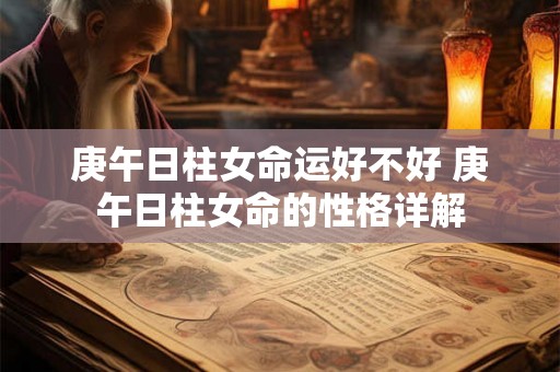 庚午日柱女命运好不好 庚午日柱女命的性格详解