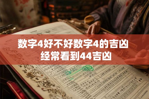 数字4好不好数字4的吉凶 经常看到44吉凶 数字4好不好数字4的吉凶 经常看到44吉凶