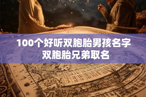 100个好听双胞胎男孩名字 双胞胎兄弟取名 100个好听双胞胎男孩名字 双胞胎兄弟取名