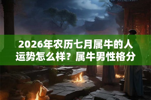 2026年农历七月属牛的人运势怎么样？属牛男性格分析