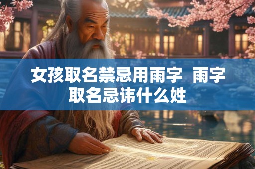 女孩取名禁忌用雨字  雨字取名忌讳什么姓