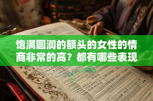饱满圆润的额头的女性的情商非常的高？都有哪些表现？