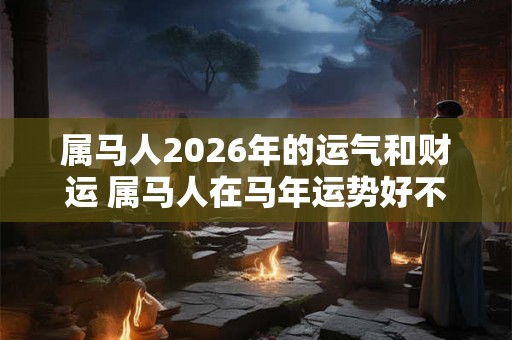 属马人2026年的运气和财运 属马人在马年运势好不好