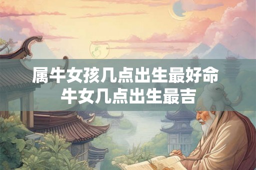 属牛女孩几点出生最好命 牛女几点出生最吉