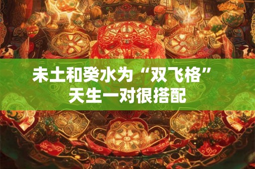 未土和癸水为“双飞格” 天生一对很搭配