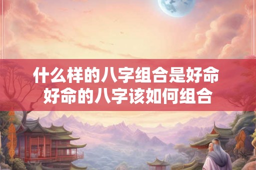 什么样的八字组合是好命 好命的八字该如何组合 什么样的八字组合是好命 好命的八字该如何组合