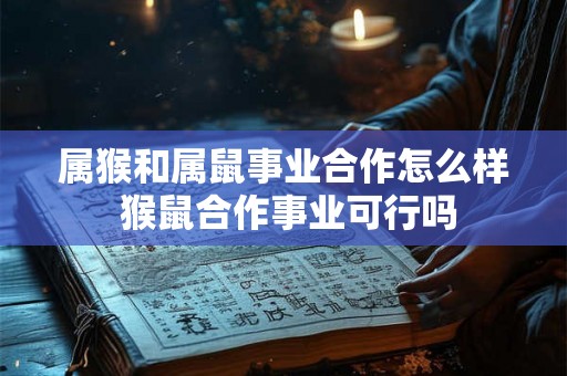 属猴和属鼠事业合作怎么样 猴鼠合作事业可行吗