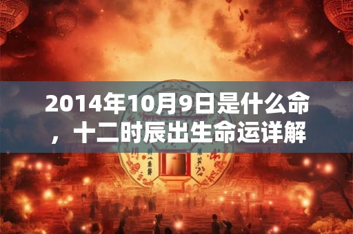 2014年10月9日是什么命，十二时辰出生命运详解